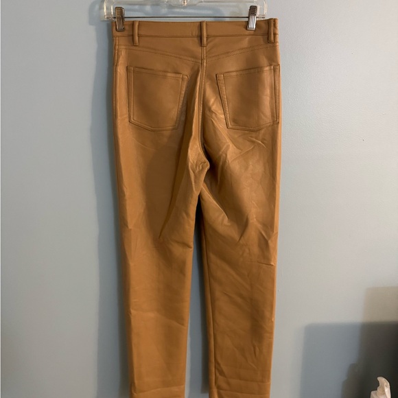 Wilfred by Aritizia tan faux leather pants size 4 - Picture 5 of 6